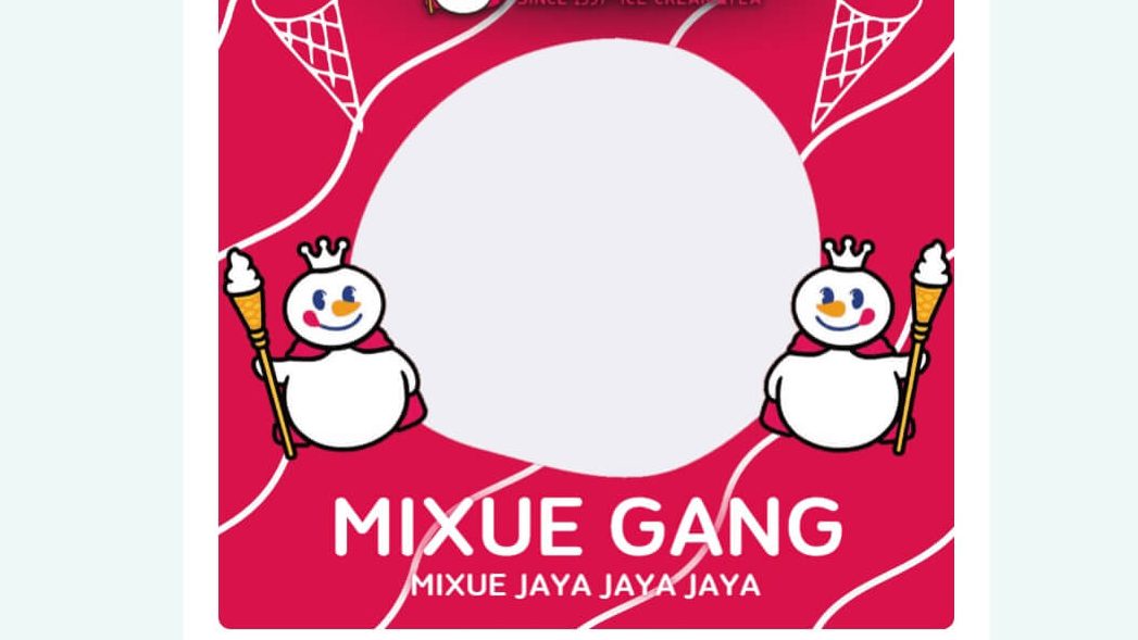 Twibbon Mixue Gang, Ini Link Template Twibbonize Mixue